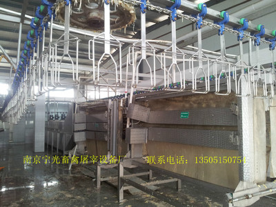 南京宁光TQC-70型A字型立式脱毛机 大型畜禽屠宰加工的高效去羽解决方案